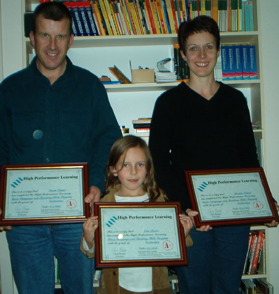 Gavin, Yvonne and Erin Fraser